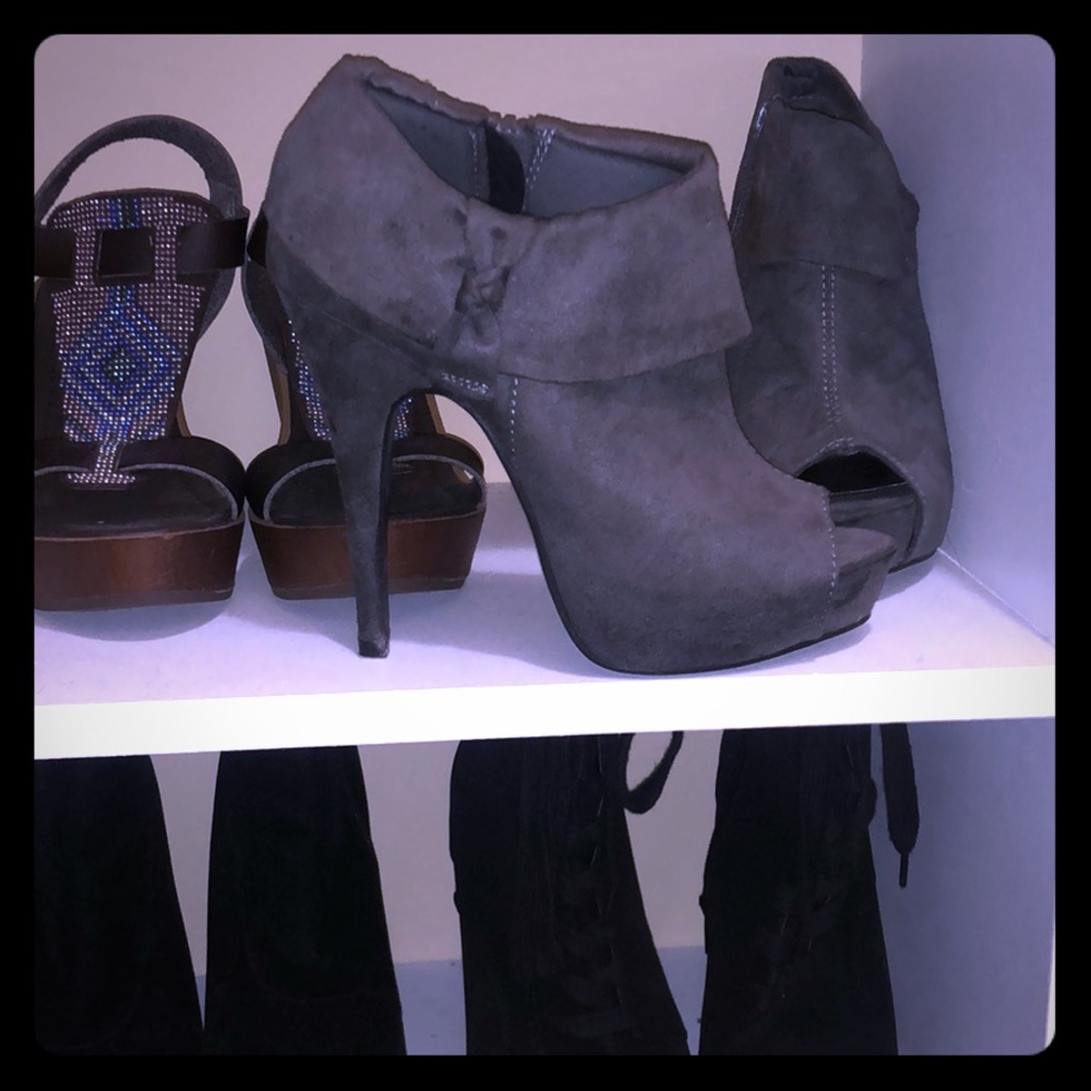 Open toe heels